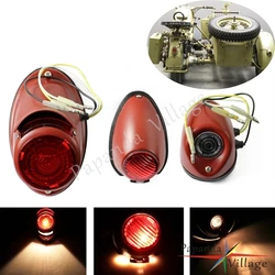 Ural Dnepr Sidecar Taillights Motorcycle Tail Brake Stop Light for BMW R71 R12 R75 R51 M72 K750 750cc Replika Rear Running Light