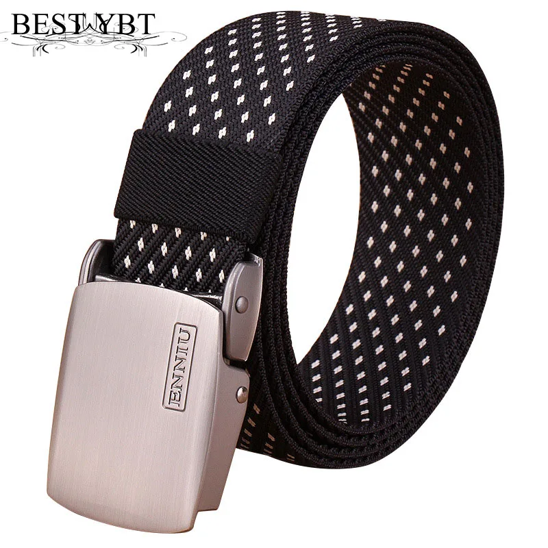 

Best YBT Unisex Nylon Belt Alloy Smooth Buckle Belt Outdoor Dot Casual Army Quick-drying Tactical Men And Women Belts For Jeans