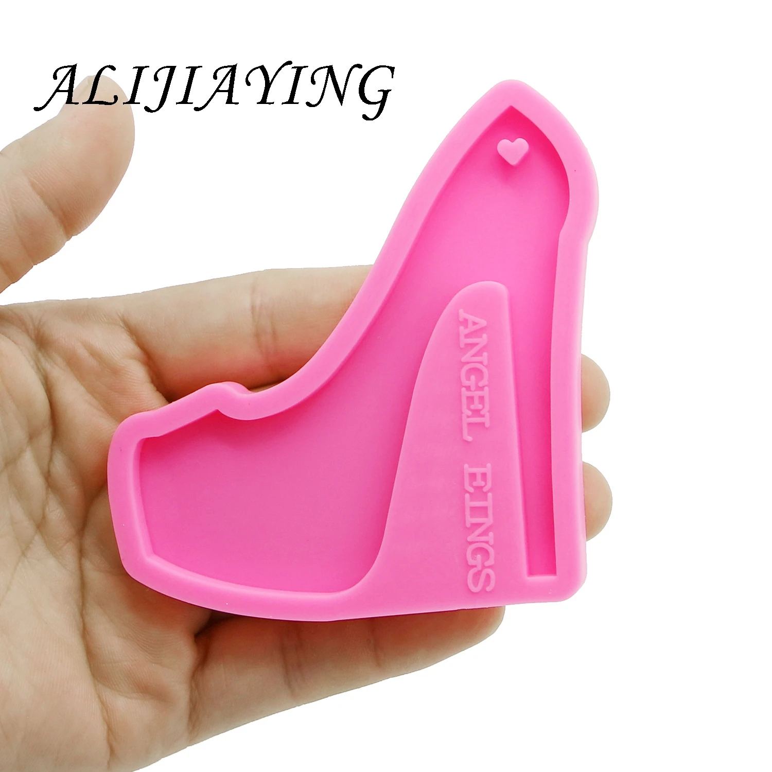 Shiny keychain High heels shoes key ring decoration silicone mold for DIY epoxy resin DY0150