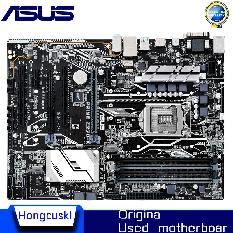 

Used For ASUS PRIME Z270-K Original M.2 NVME 7th motherboard Socket LGA1151 DDR4 Z270 Desktop Motherboard