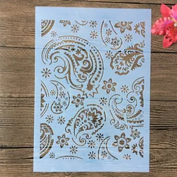A4 29cm Mandala Paisley DIY Layering Stencils Wall Painting Scrapbook Coloring Embossing Album Decorative Template