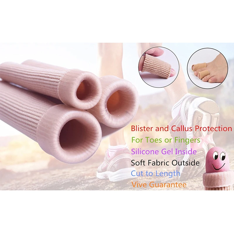 1Pcs Weiche Gel & Stoff Finger Zehen Protektor Separator Applikator Pediküre Mais Kallus Entferner Hand Schmerzen Relief Fuß Pflege werkzeug