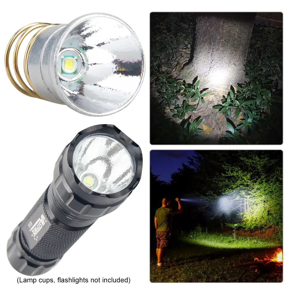 Lanterna de led verde vermelha uv 395nm azul 26.5mm, bulbo de led substituível de lm para lâmpada de cabeça da tocha segunda peça/502b