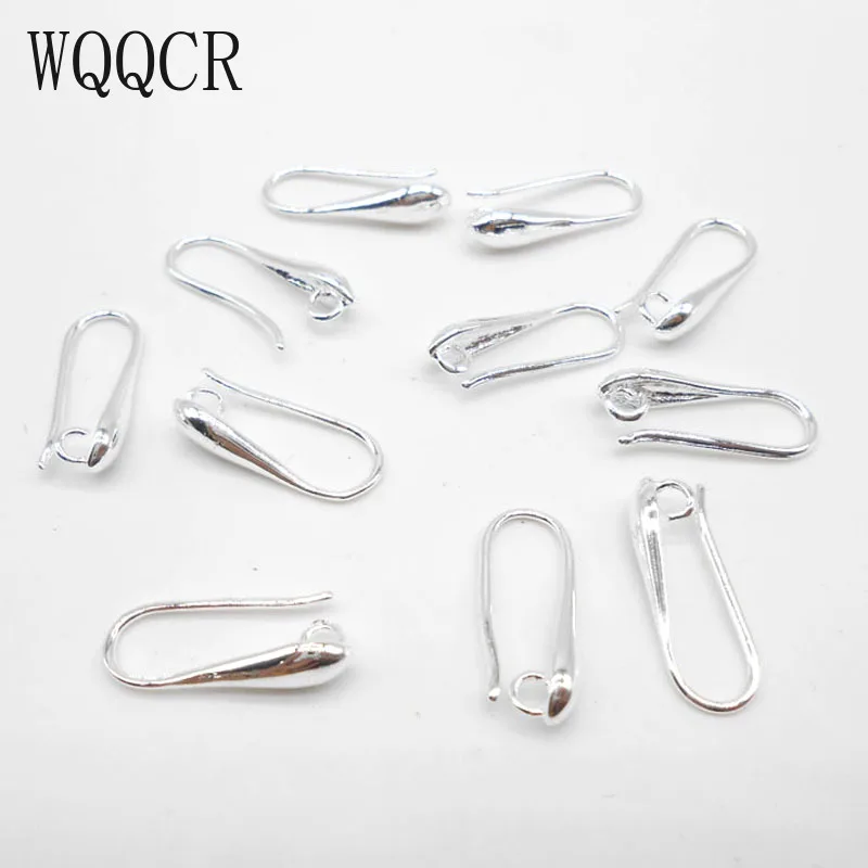 WQQCR 10PCS Handmade Earrings DIY Accessories Jewelry Gold Silver Color Color Colored Jewelry Found Wholesale Earring Hooks NEW