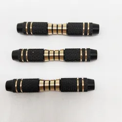 3pcs 16 Grams Copper Dart Barrels Replacement Shafts Grip Black For Soft Tip Dart And Steel Tip Darts Play Accessories