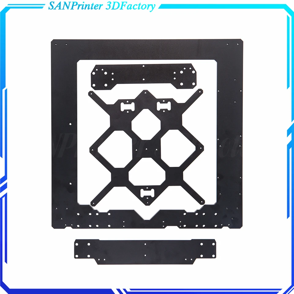 Clone Original Aluminum black 6mm thickness Prusa i3 MK3 Aluminium alloy metal frame kit