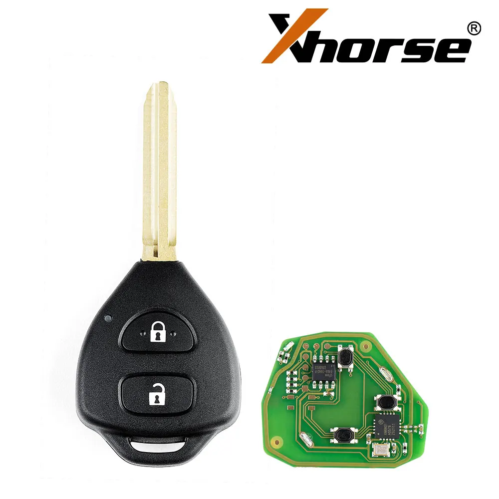 

Проводной дистанционный ключ Xhorse XKTO05EN для Toyota Flat, треугольный, 2 кнопки, английская версия