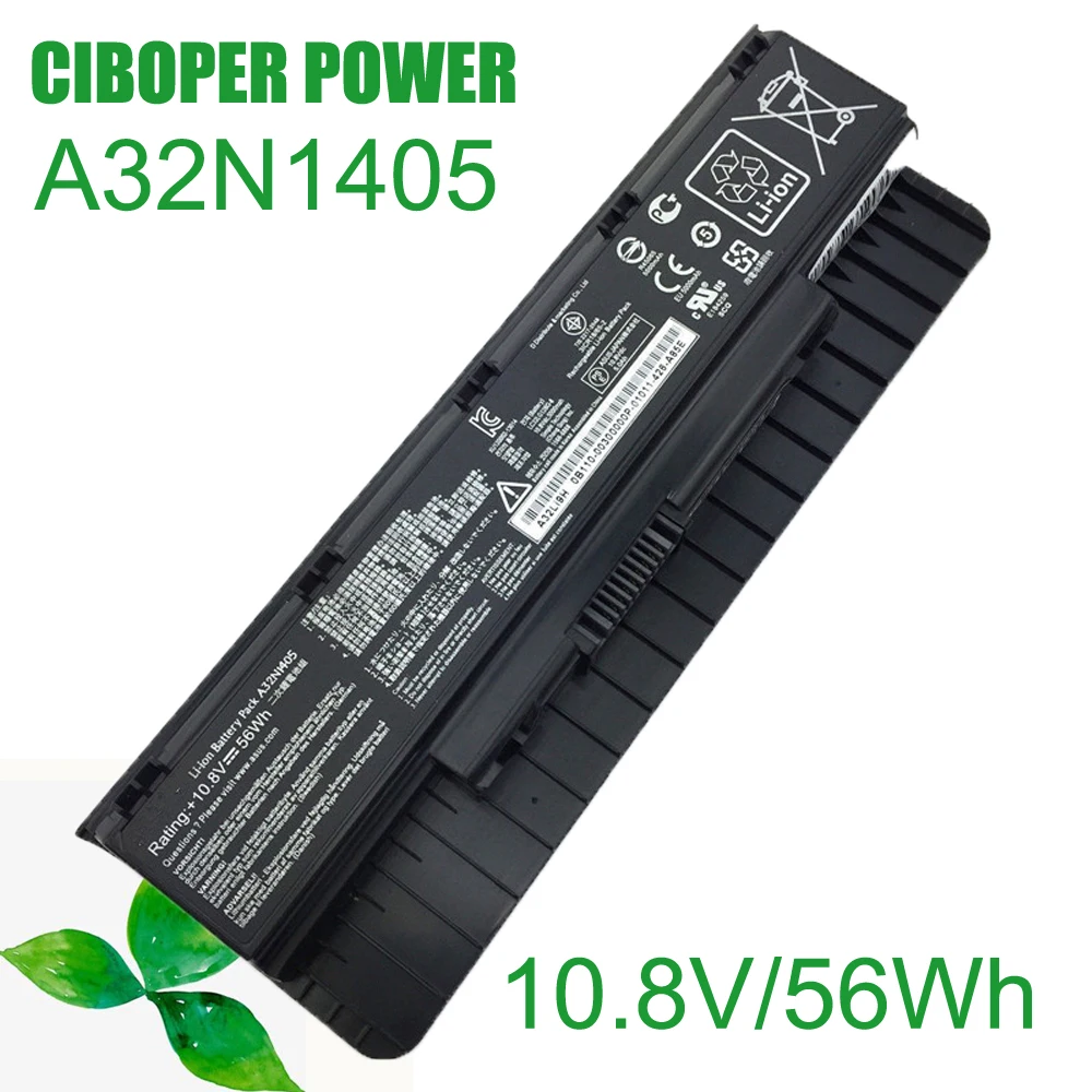 CP Laptop Battery A32N1405 10.8V 56WH For ROG G551 G551J G551JK G551JM G771 G771J G771JK N551J N551JW G58JM N551 N551Z N551ZU