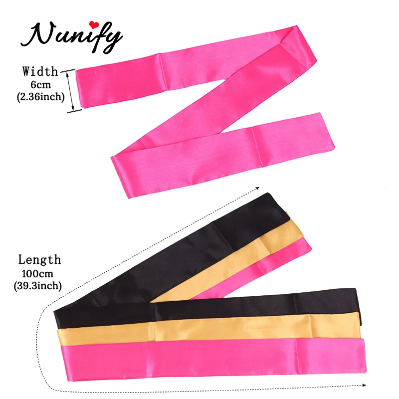 Nunify New Customize Logo Wig Band For Edges Fix Edge Wrap For Wigs Satin Hair Wrap Strip For Edges Silk Headband Belt 6*100Cm