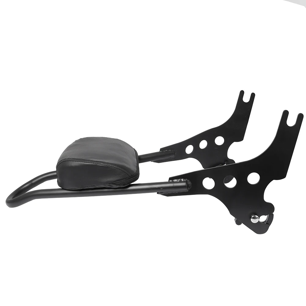 Motorcycle Black/ Chrome Detachable Sissy Bar Rear Passenger Backrest Cushion Pad For Harley Sportster XL 883C 883R 1200R 1200C
