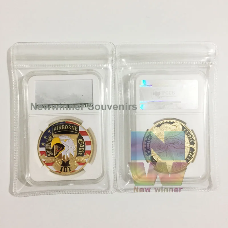 

5 шт., позолоченные американские Юбилейные Монеты 101st