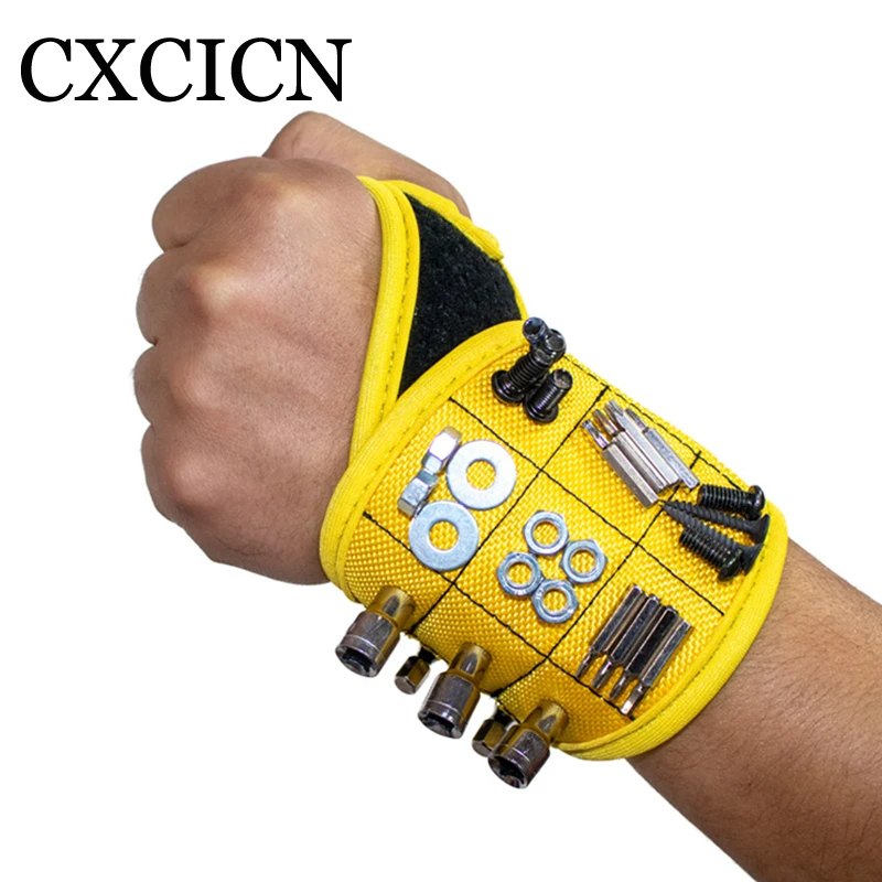 Magnetic Wristband With Super Strong Magnets Holding Screws Nails Drill Bit Unique Wrist Strap