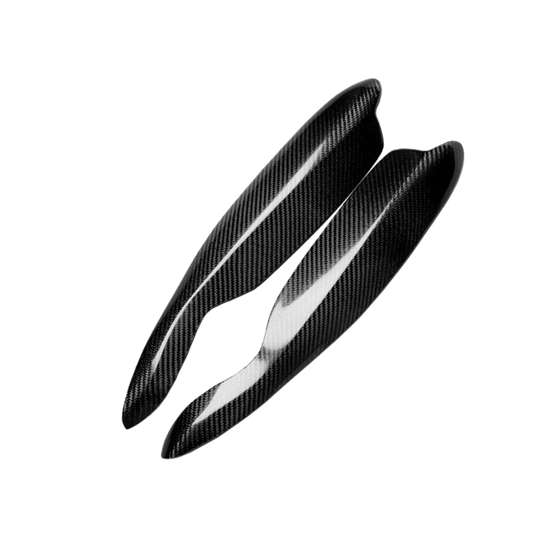 NEW-Car Carbon Fiber Headlight Eyebrow Eyelid Sticker Trim for Mercedes-Benz Smart Fortwo W451 2007-2014