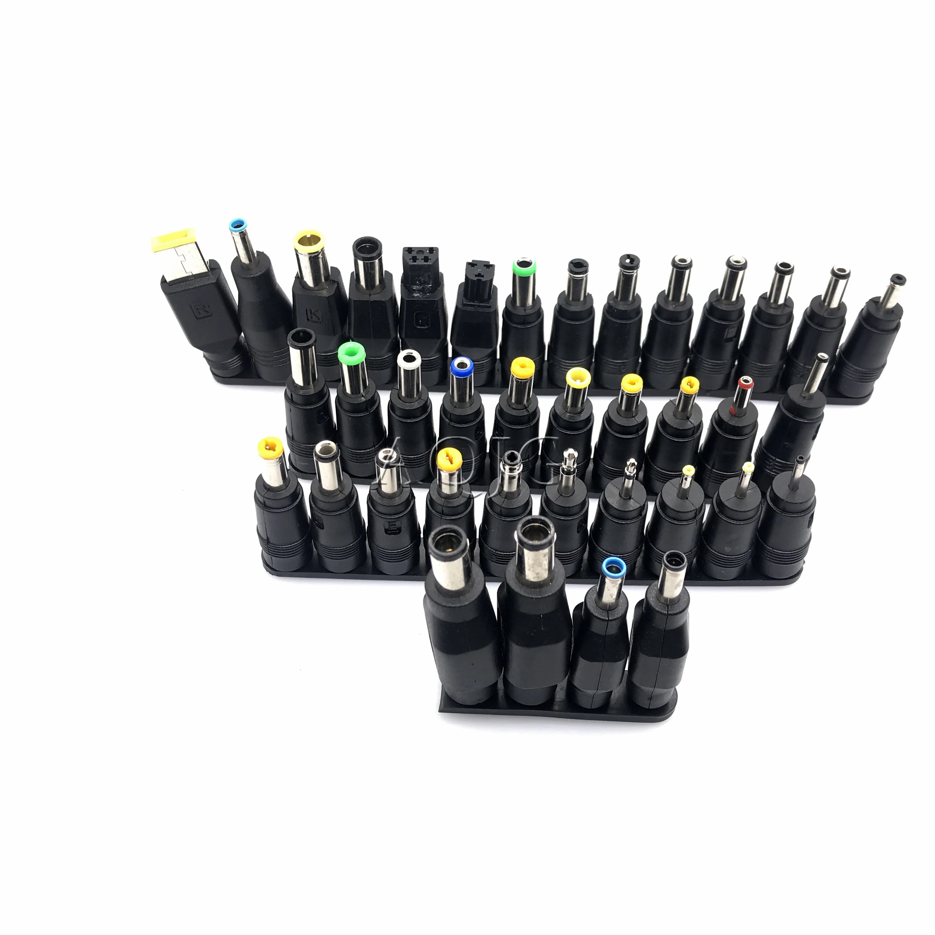 

38 pcs/set Universal Plug 56pcs DC Power 5.5x2.1mm DC head Jack Charger to Plug Power Adapter for Notebook Laptop High Quality