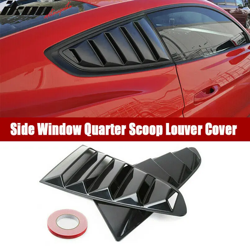 

For Ford Mustang 2015-2018 GT Side Vent Window Quarter Scoop Louver Primer Cover