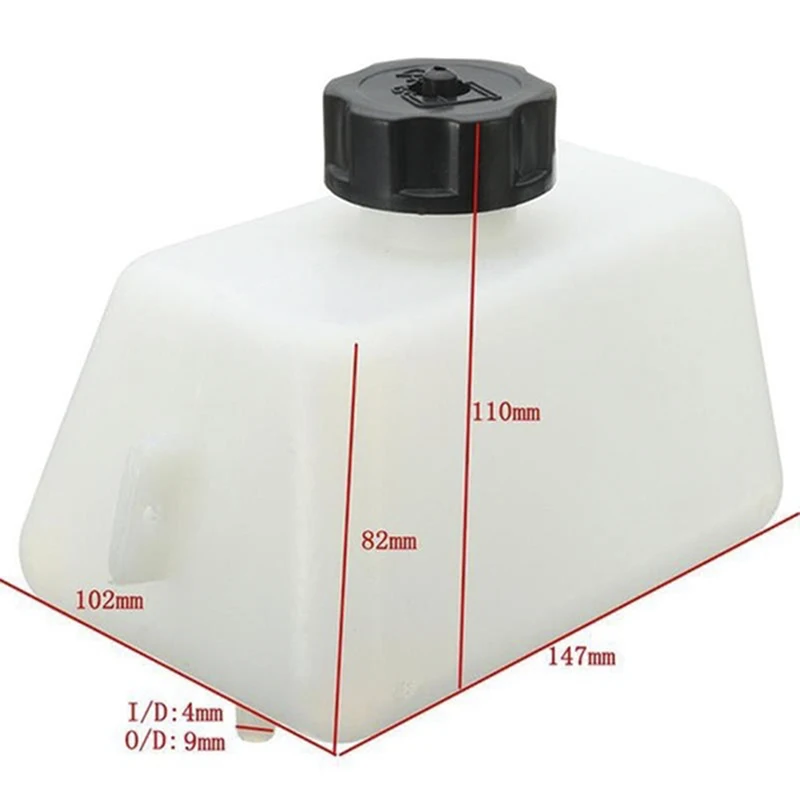 1pc white Plastic Motorcycle Petrol Fuel Tank For Mini Motor Dirt Bike  Filter 1L motorcycles Accessories