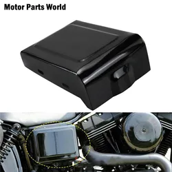 Motorcycle Gloss Black Right Battery Guard Electrical Panel Cover For Harley Dyna Street Bob 06-14 Super Glide Wide Glide