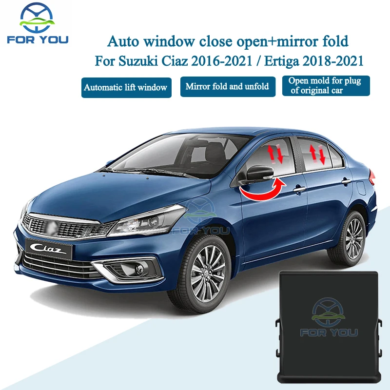 

FORYOU Car Automatic Close Open + Mirror Folder Kit Module For Suzuki Ciaz 2016-2021 / Ertiga 2018-2021