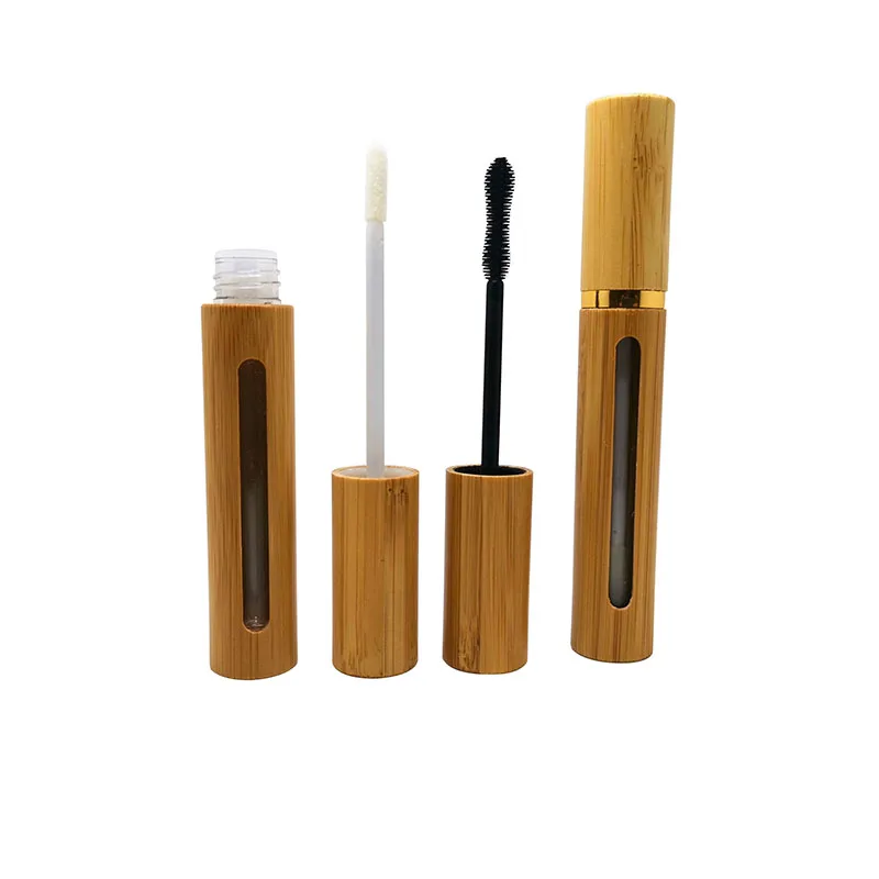 

Bamboo Cosmetic Packaging 6 g Bamboo Mascara Tube Empty 6ml Lip Gloss Lip Glaze Container for Packing