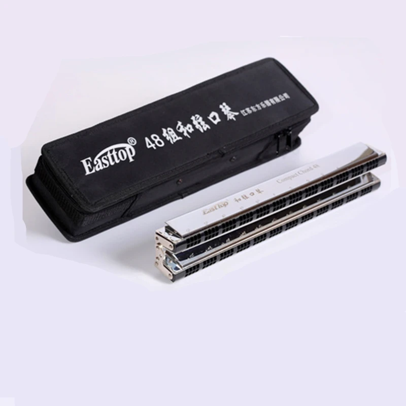 

Easttop 48 Double Compact Chord Harmonica Senior Professional Playing Armonica Harpa Music Instrumento Gaita De Boca Harpa