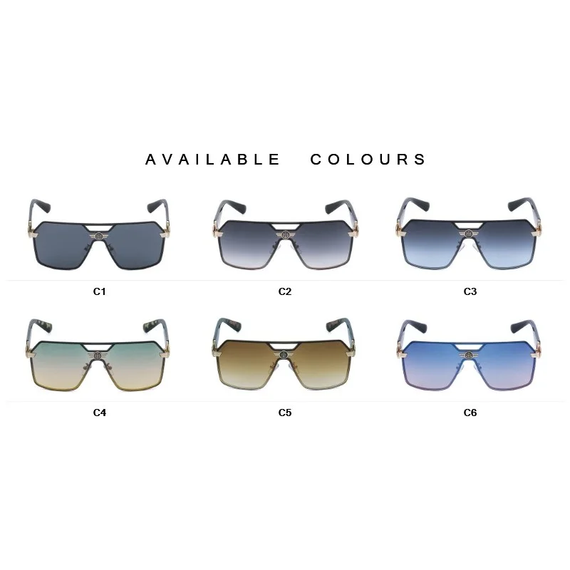 Vintage Luxury Sunglasses for Men and Women Square Fashion Designer Driving Glasses Shades