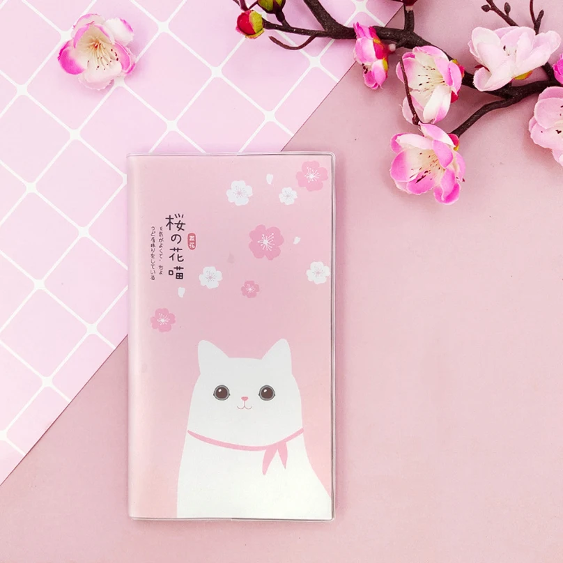 Kawaii Notebook Stationery Journal A6 Office Accessories PVC Cover Blank Page Diary Cuaderno Libretas School Supplies Notebooks