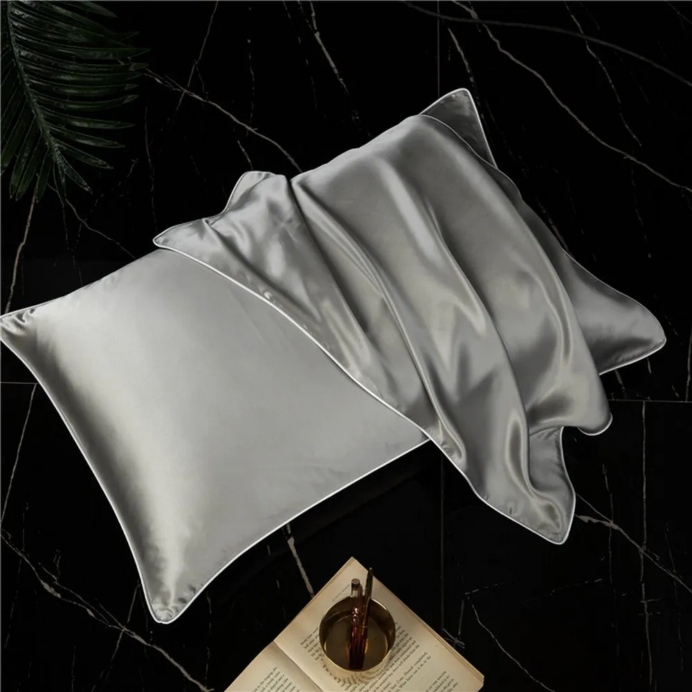 New 100% Mulberry Silk Pillowcase Top Quality Pillow Case Silk Pillows Case 48X74CM Pillowcase Bed Throw Single Pillow Covers