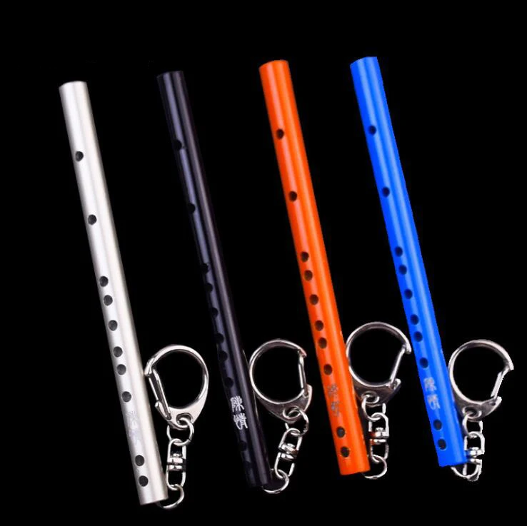 Mini metal keychains instruments Flute pendant keychain pendant car chain key chain Musical pendant for man women Jewelry gifts