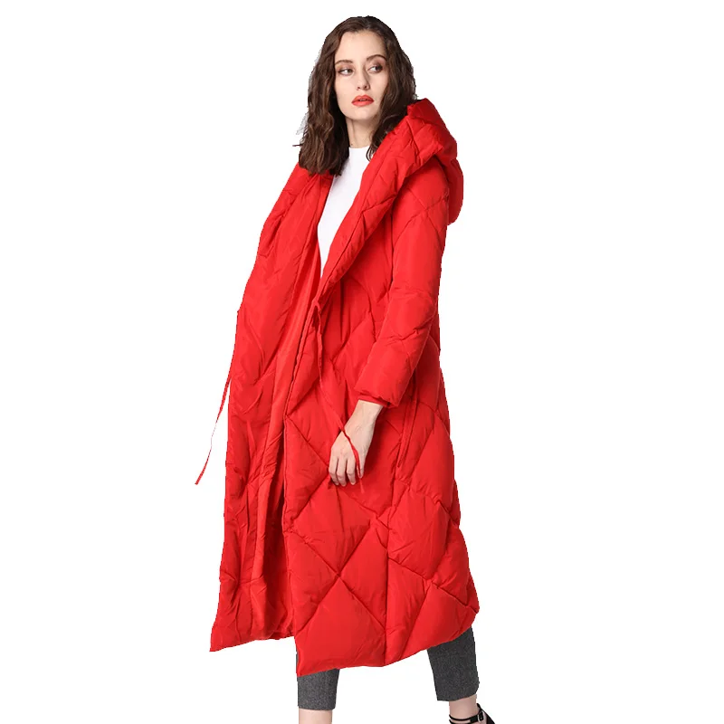 Abrigos de invierno con capucha para mujer, Parkas de plumón más gruesas y cálidas, estilo pan, Wy271