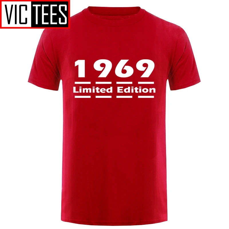 Men Limited Edition 1969 - Mens T-Shirt - 31 Colours - 50th Birthday - Present-Gift Print T Shirt Mens Hot Tops Tshirt