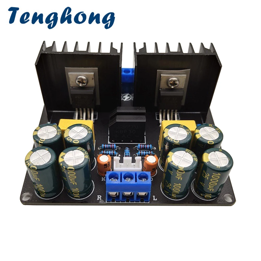 Tenghong LM1875 Two Channel 2.0 Stereo Sound Amplifier Board 18W*2 Speaker Home Theater Amplificador Power Audio Amplifier Board