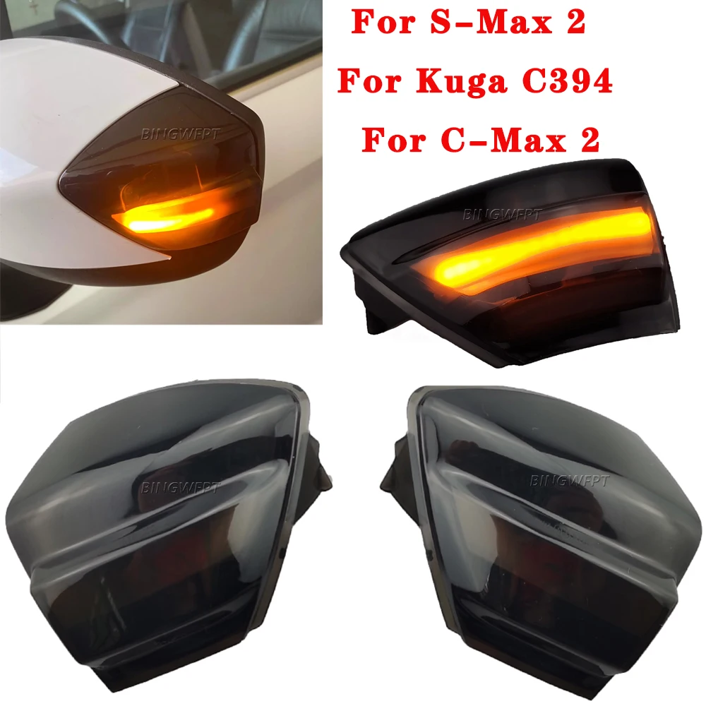 LED Dynamic Mirror Indicator Light For Ford C-Max 2011-2019 European version Flowing Turn Signal Blinker Lamp