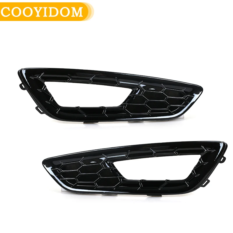 Car Front Bumper Fog Light Cover Grill Grille Racing Grills NOT Light For Ford Focus Sports S SE 2015 2016 2017 2018