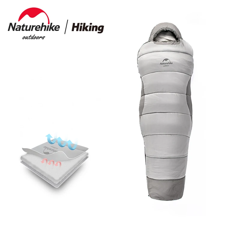 

Naturehike Outdoor Ultralight Sleeping Bag Waterproof Cotton Sleeping Bag Mummy Type For Camping Hiking Travel NH21MSD03