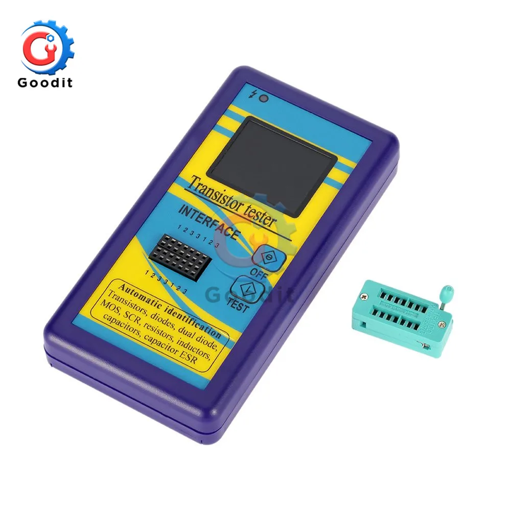 M328 Multi-Purpose Digital Transistor Tester Diode Resistor 128*160 Diode Thyristor Capacitance multimeter MOSFET LCR ESR Meter