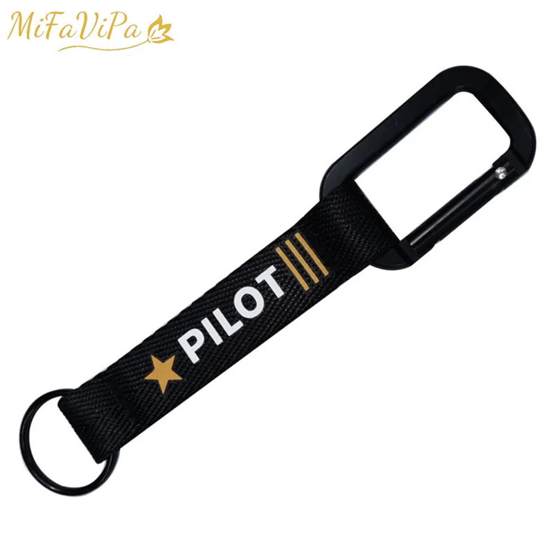 1 PC Cabin Crew Pilot llavero Keychain Flight Crew Aviation Gift Carabiner Captain Sleutelhanger Porte-cles Fashion Trinket