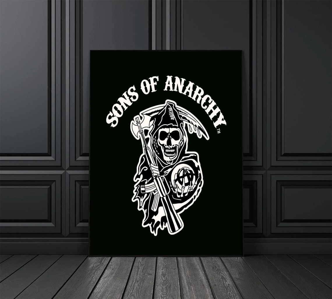 2008 Sons of Anarchy - TV Series Poster Home Wall Painting Decoration (No Frame)