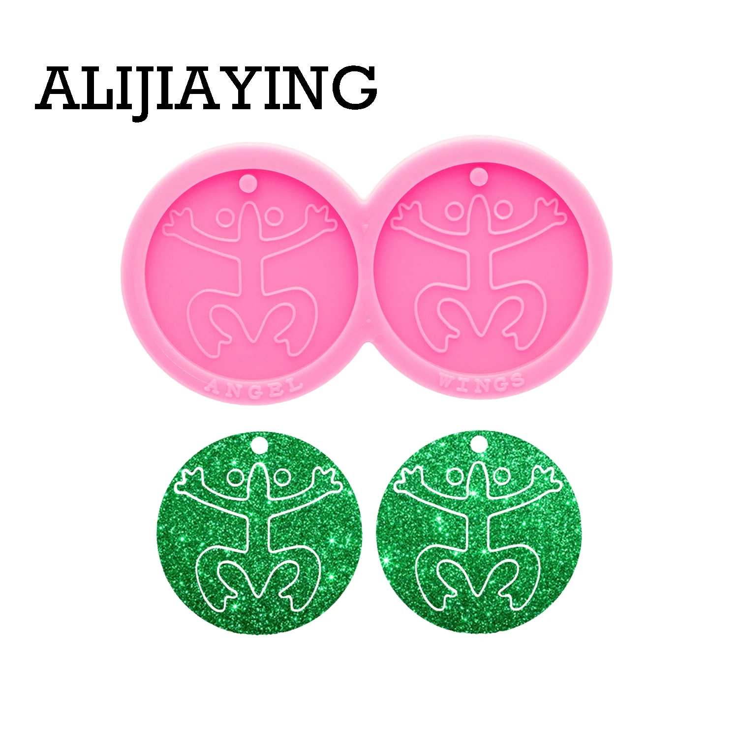 DY0782 Glossy Coqui Taino Resin Earring Mold , Epoxy Resin Molds, Silicone Mold To Make Crafts with Epoxy