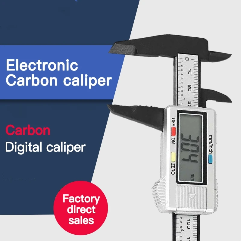 150mm digital caliper electronic cursor widescreen vernier caliper 6 inch measuring tool plastic caliper