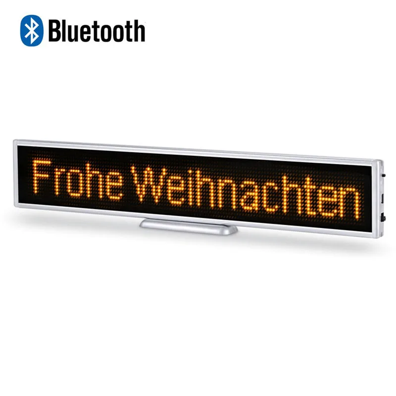 Bluetooth programmable advertising shop counter LED display global language store desktop scrolling text LED message sign