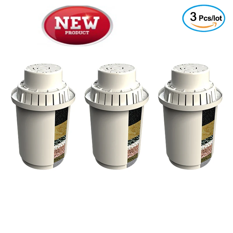 Alcalina cartucho de filtro de agua de 3,5 litros tetera con filtro de agua de PH alcalino tanque de filtro de agua de 3 paquetes