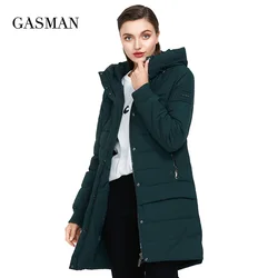 Gasman Collection Hooded Warm Winter Jassen Vrouwen Hoge Kwaliteit Parka Lange Jas Dikke Jassen Vrouwelijke Winter Winddicht Jassen 1820