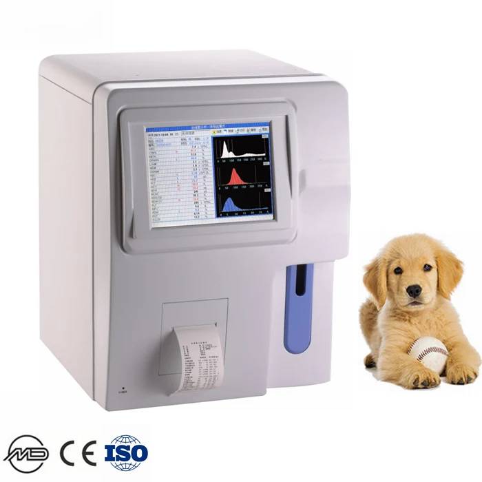 8.4''color TFT display 3-part vet hematology analyzer full auto veterinary hematology analyzer