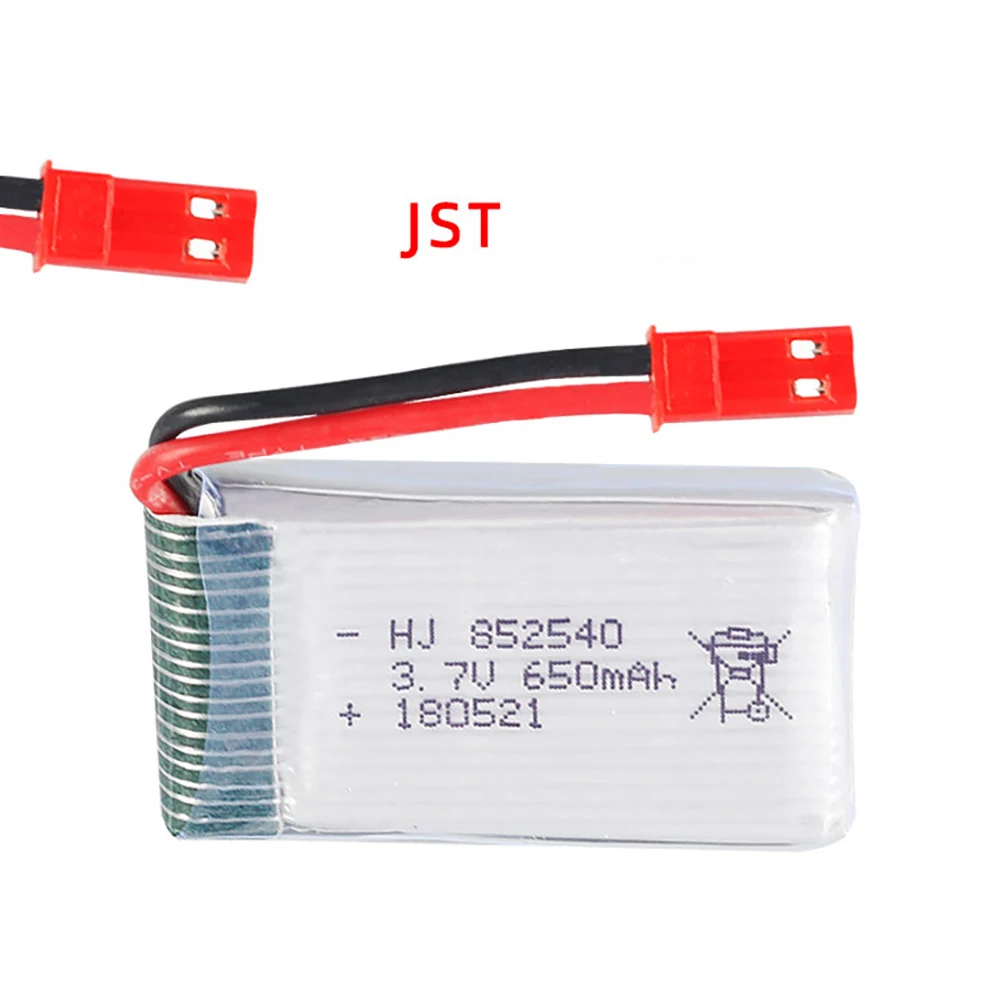 3.7v 650mAh 852540 batteria Lipo caricabatterie 4 IN 1 per Syma X5HC X5HW RC Quadcopter pezzi di ricambio 3.7V RC Drone Set di caricabatterie