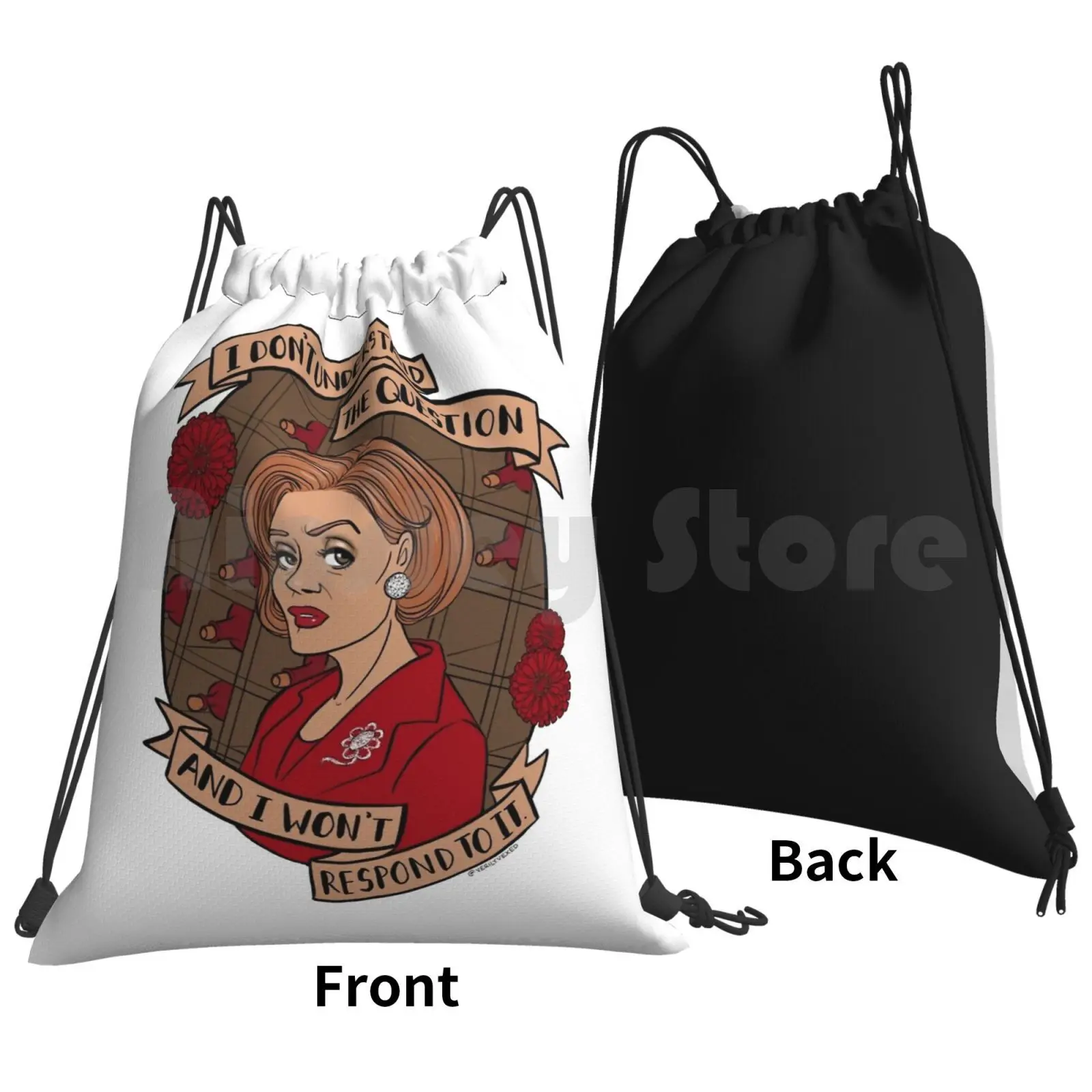 Lucille Bluth : I Don't Understand The Question Backpack Drawstring Bags Gym Bag Waterproof Lucille Lucille Bluth