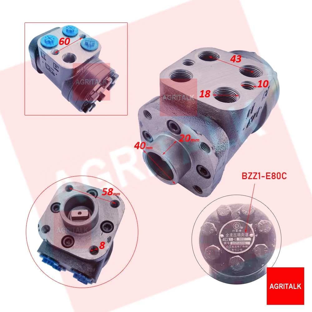 

BZZ1-E80C / BZZ1-E50C , Steering unit for tractor like YTO 554 / ......
