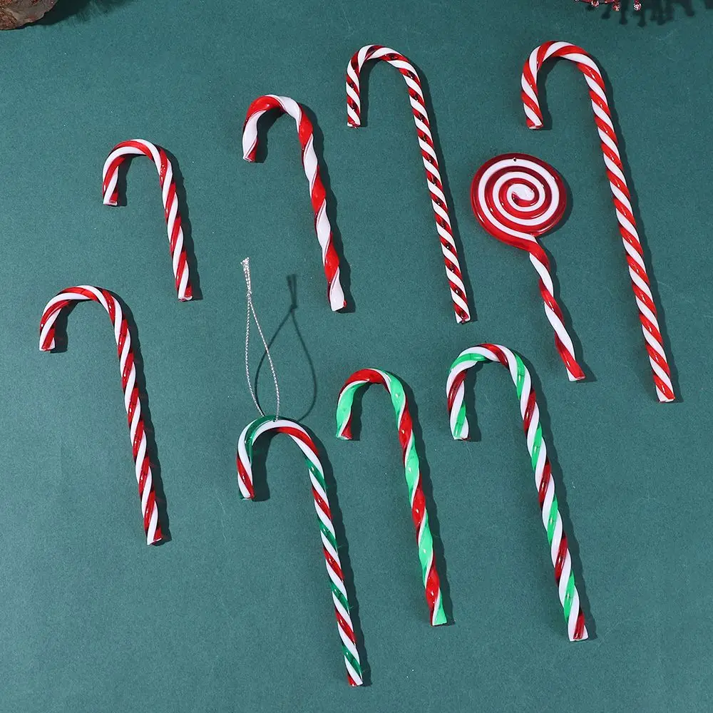 New Colorful Candy Home Xmas Ornaments New Year Decor Christmas Tree Decorations Christmas Cane