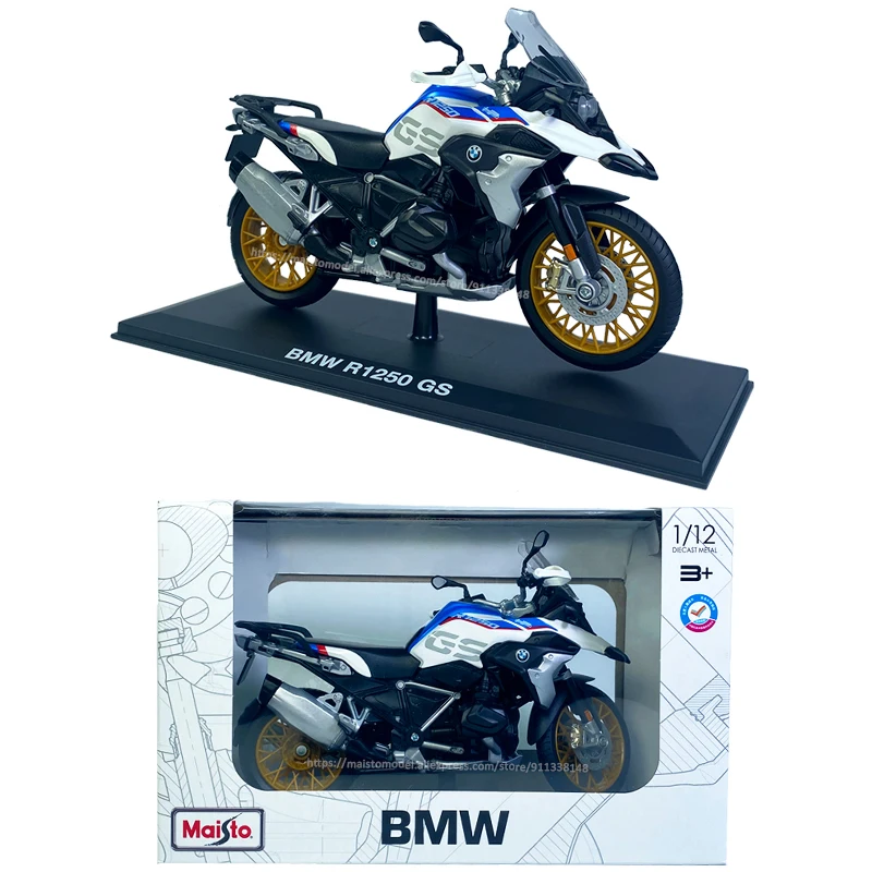 Maisto 1:12 4S shop special edition color box BMW R1250 GS alloy motorcycle model static car model collection toy gift