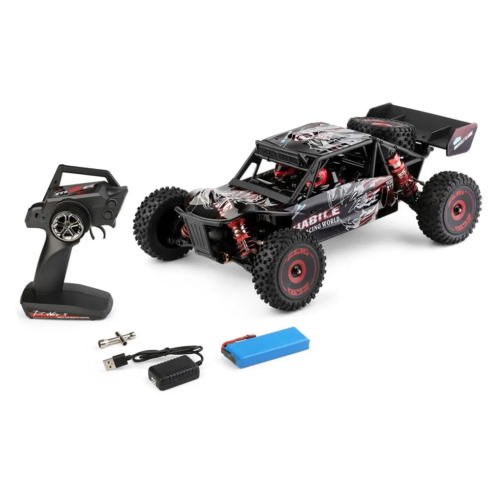 Wltoys 124016 1/12 4WD 2.4G RC Car Brushless Desert Truck Off-Road Vehicle Models High Speed 75km/h Metal Chassis