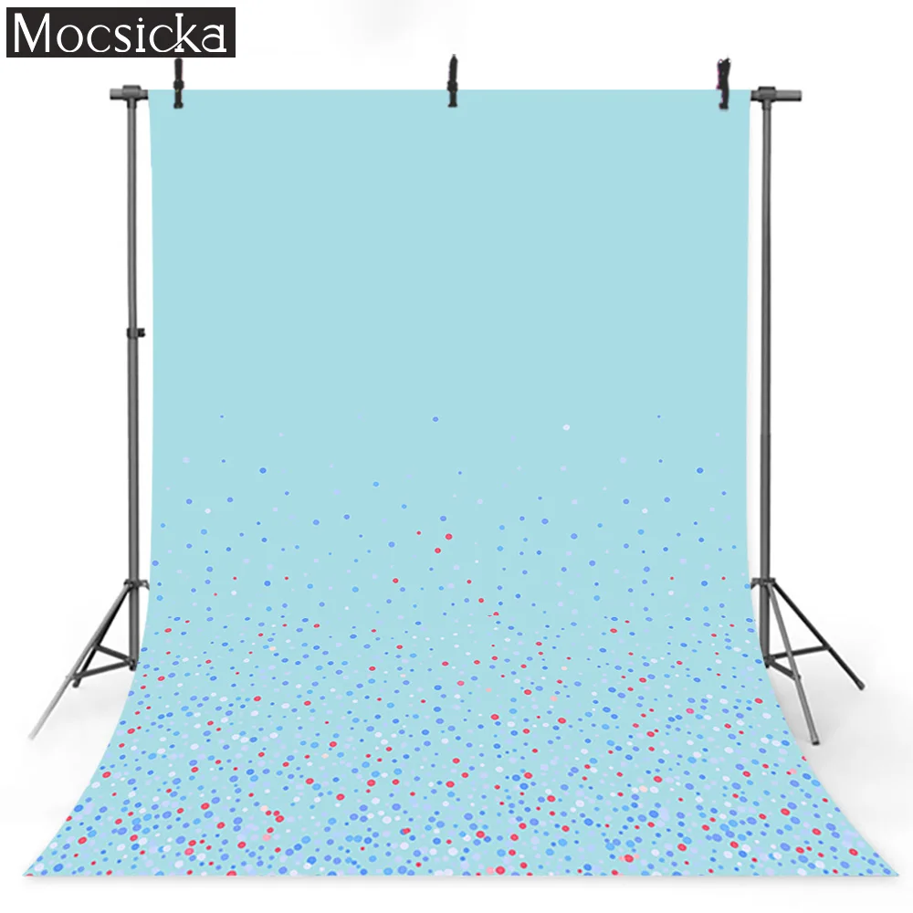 Solid Color Photography Backdrop for Photo Studio Kids Adult Newborn Portrait Background Colorful Dots Birthday Photocall Props